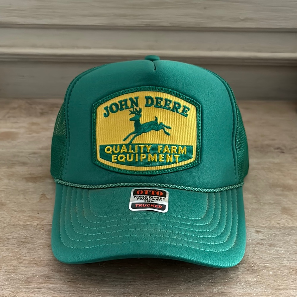 John Deere Green Trucker Hat